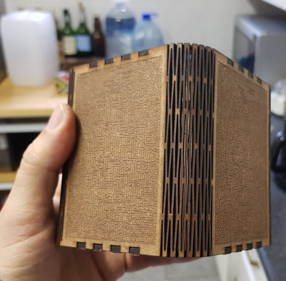 CAD design laser cut custom box