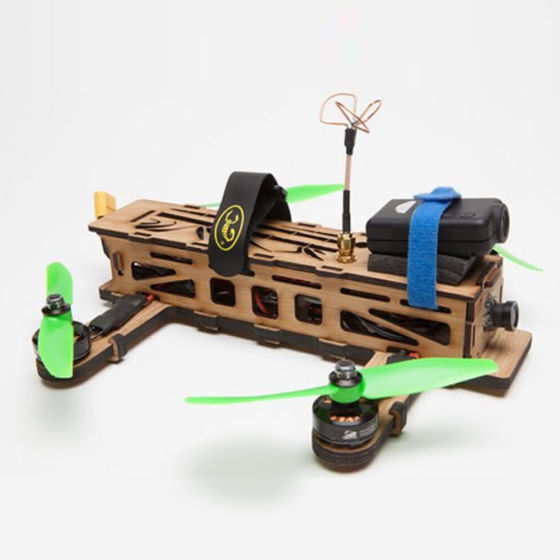 CAD designed laser cut parts for a drone